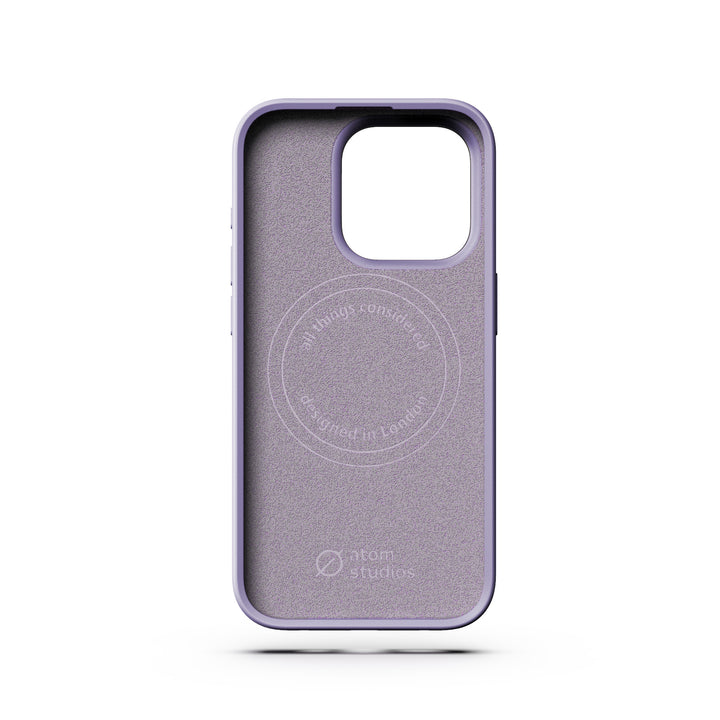 MagSafe Silicone Aluminum iPhone 15 Pro Case Eco Slim Protection Atom Studios#color_digital-lavender