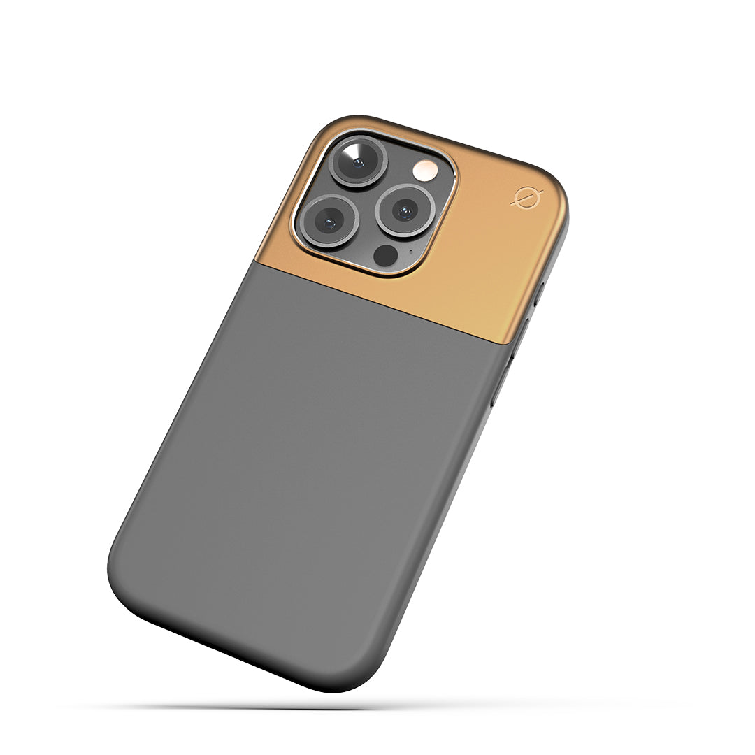 MagSafe Silicone Aluminum iPhone 15 Pro Case Eco Slim Protection Atom Studios#color_arctic-grey
