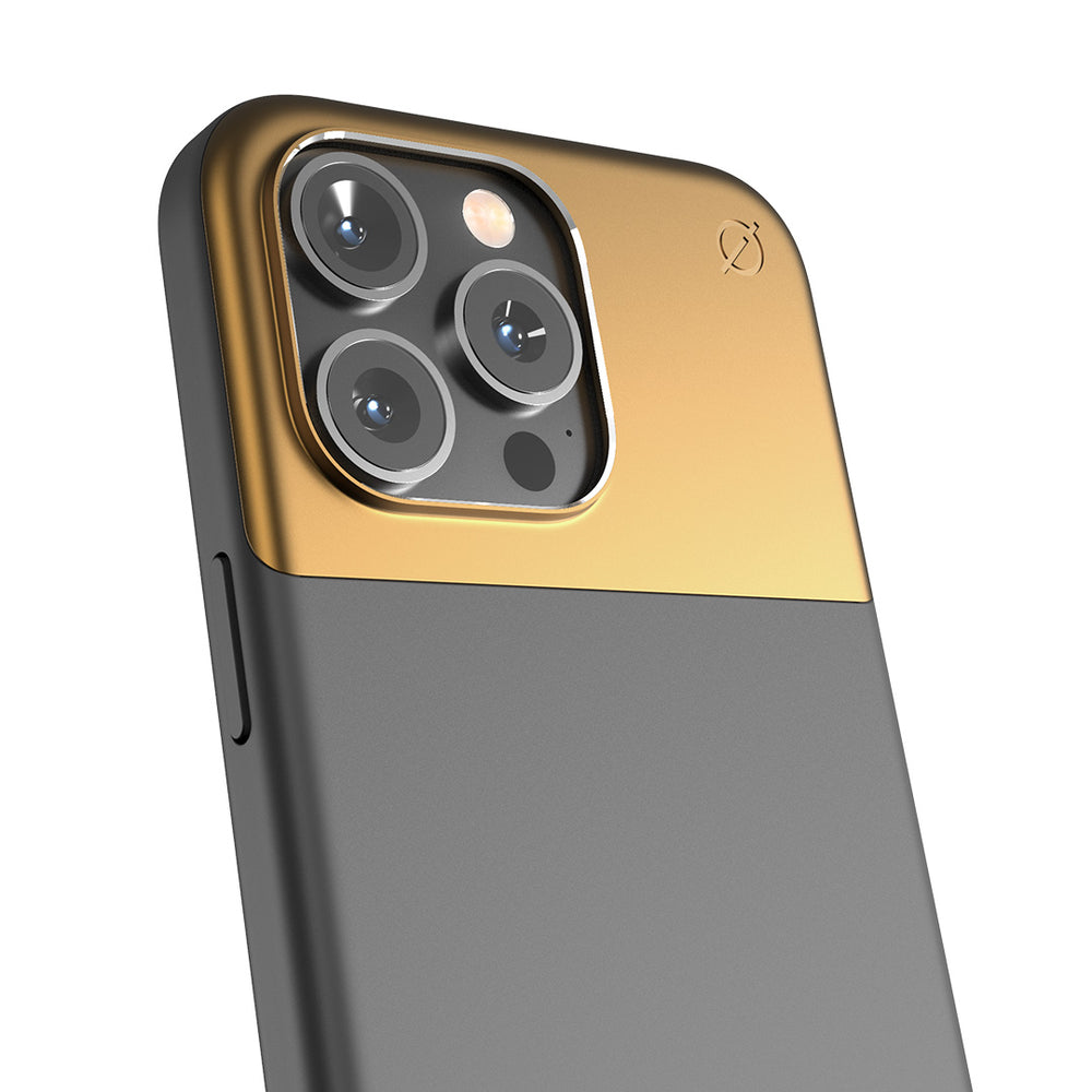 MagSafe Silicone Aluminum iPhone 15 Pro Max Case Eco Slim Protection Atom Studios#color_arctic-grey