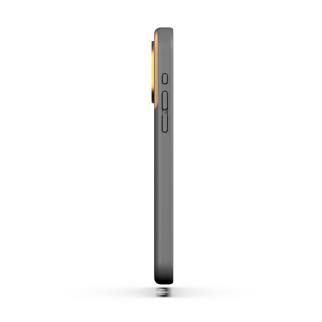 MagSafe Silicone Aluminum iPhone 15 Pro Max Case Eco Slim Protection Atom Studios#color_arctic-grey