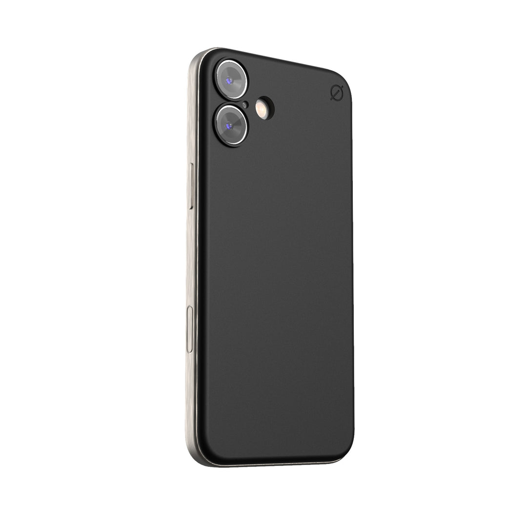 iPhone 16 Plus Soft Snap Case powered by Alara, EMF Protection Atom Studios#color_carbon-black