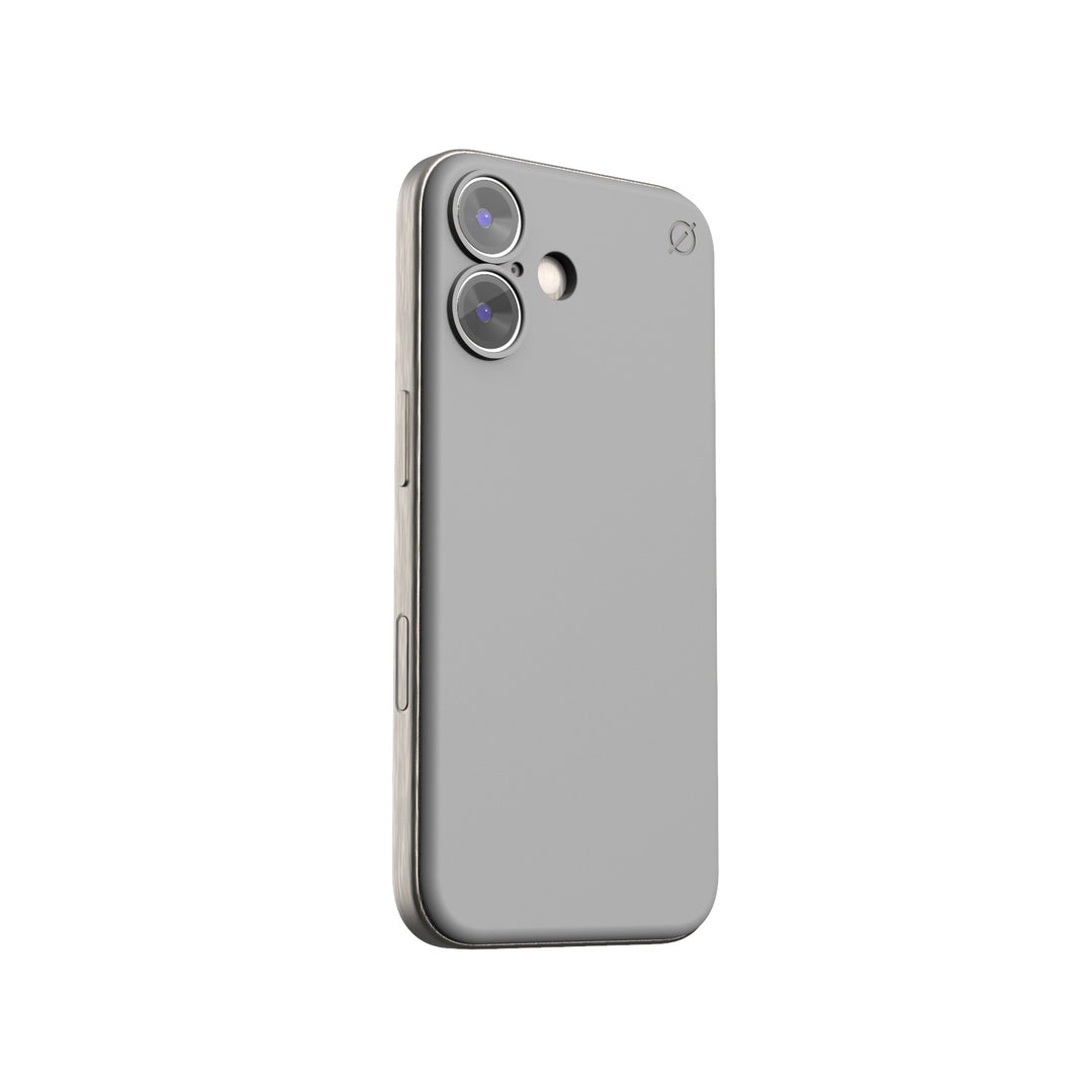 iPhone 16 Soft Snap Case powered by Alara, EMF Protection Atom Studios#color_arctic-grey