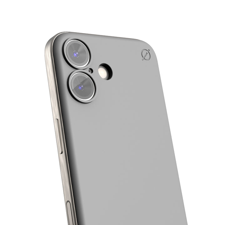 iPhone 16 Pro Soft Snap Case powered by Alara, EMF Protection Atom Studios#color_arctic-grey