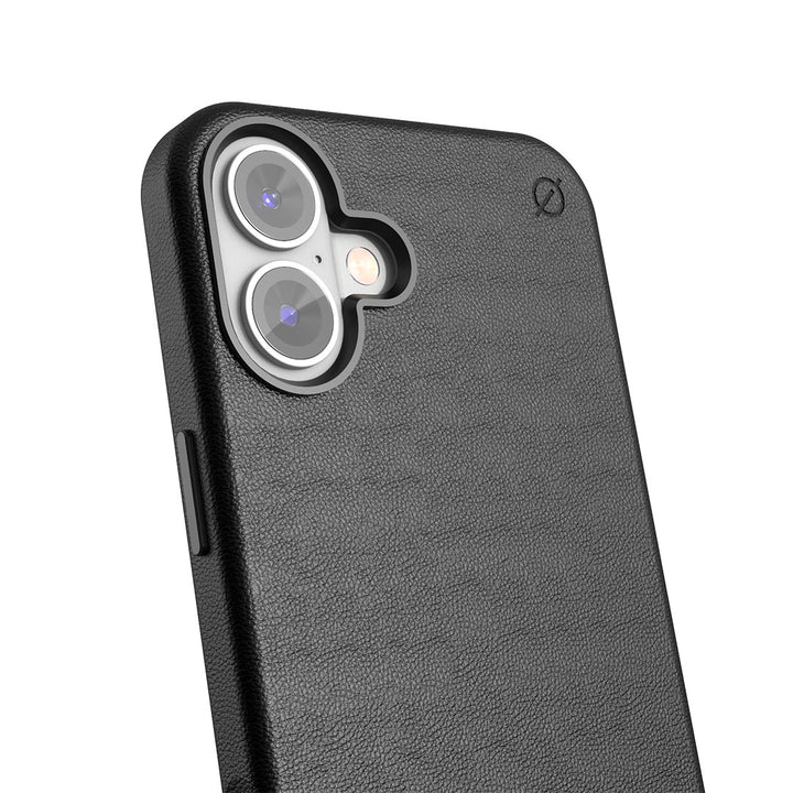 MagSafe Eco Agave cactus leather iPhone 16 Case Slim Protection Atom Studios#color_carbon-black