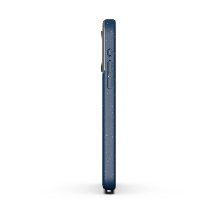 MagSafe Eco Wood Fibre and Aluminum iPhone 15 Pro Max Case Eco Slim Protection Atom Studios#color_ink-blue
