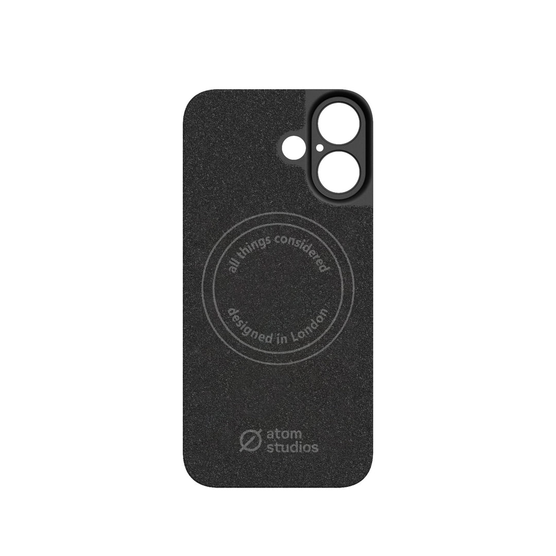 iPhone 16 Soft Snap Case Slim Protection Atom Studios#color_carbon-black