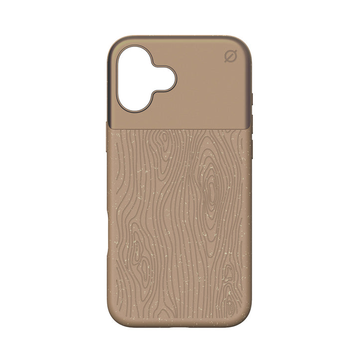 MagSafe Eco Wood Fibre and Aluminum iPhone 16 Plus Case Slim Protection Atom Studios#color_natural