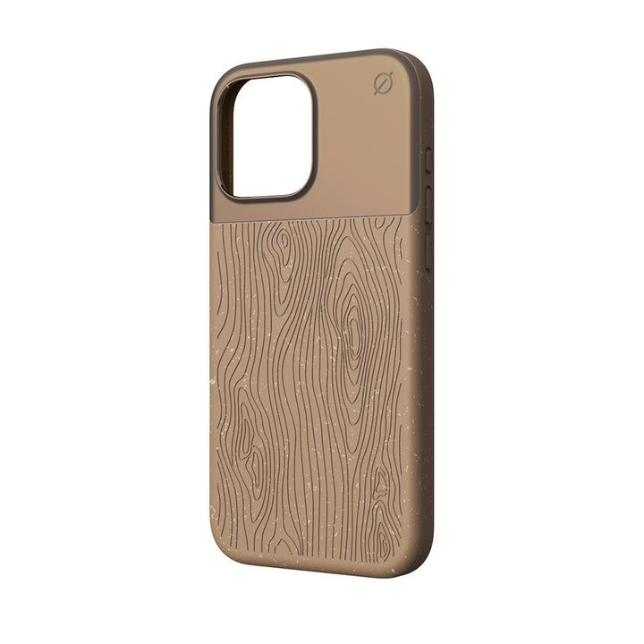 MagSafe Eco Wood Fibre and Aluminum iPhone 16 Pro Max Case Slim Protection Atom Studios#color_natural