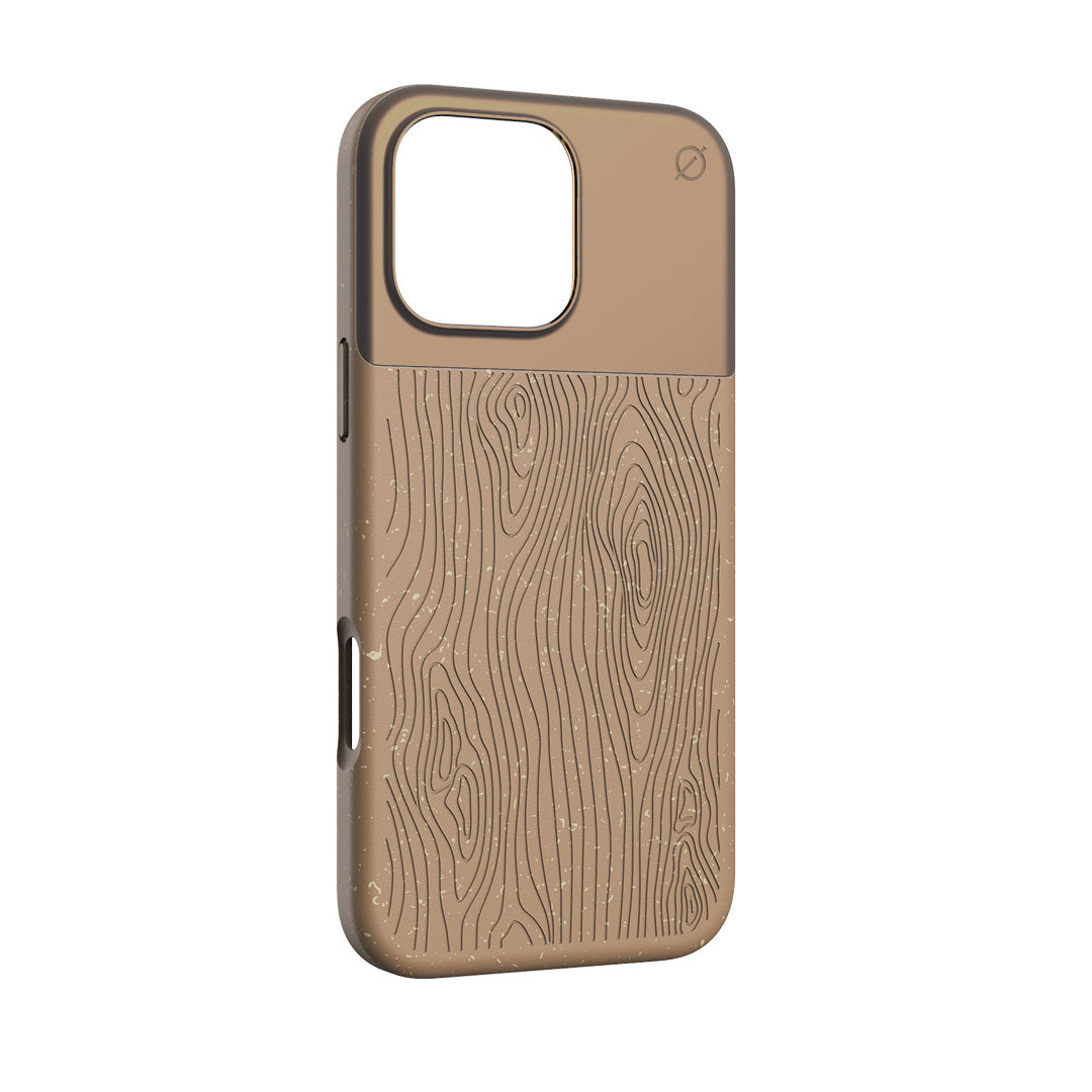 MagSafe Eco Wood Fibre and Aluminum iPhone 16 Pro Max Case Slim Protection Atom Studios#color_natural