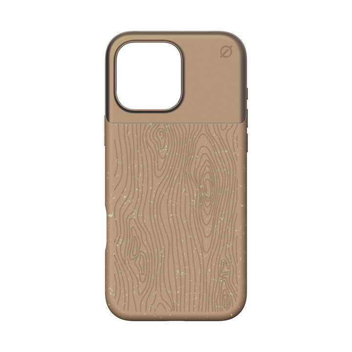 MagSafe Eco Wood Fibre and Aluminum iPhone 16 Pro Max Case Slim Protection Atom Studios#color_natural