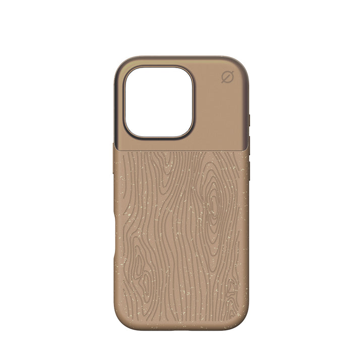 MagSafe Eco Wood Fibre and Aluminum iPhone 16 Pro Case Slim Protection Atom Studios#color_natural