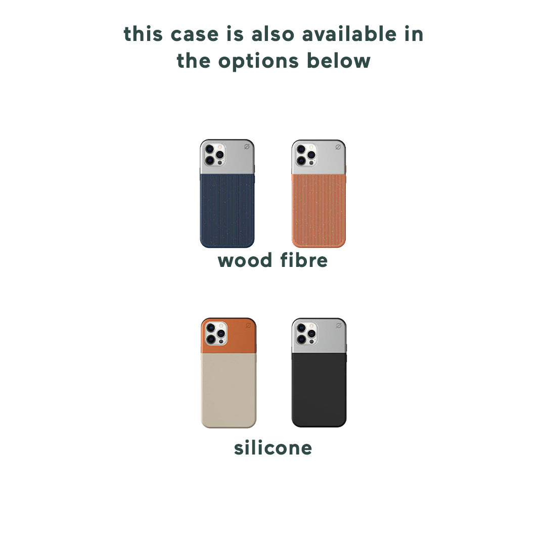 Soft Touch Silicone and Aluminium iPhone 12 12 Pro Case Eco Slim Protection Atom Studios#color_carbon-black