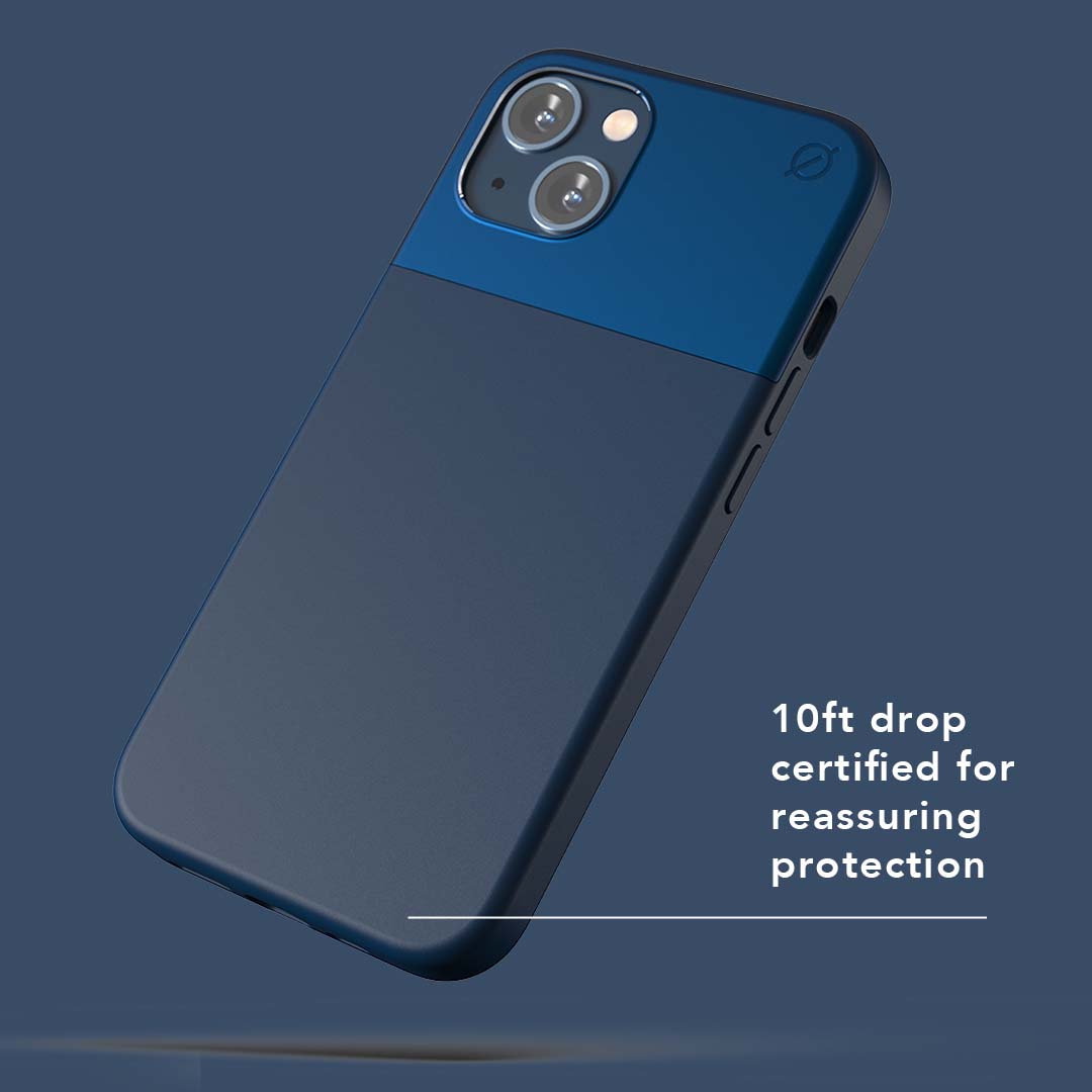 MagSafe Silicone Aluminium iPhone 13 Case Eco Slim Protection Atom Studios#color_ink-blue