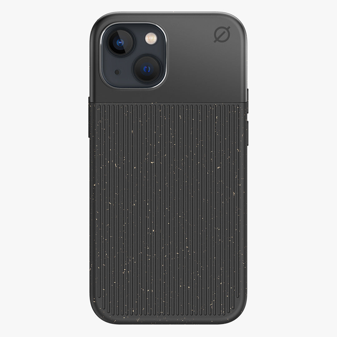 MagSafe Eco Wood Fibre and Aluminium iPhone 13 Mini Case Eco Slim Protection Atom Studios#colour_carbon-black
