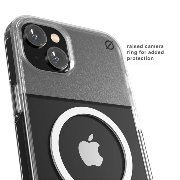 MagSafe Clear Aluminium iPhone 14 Max Case Eco Slim Protection Atom Studios#colour_clear