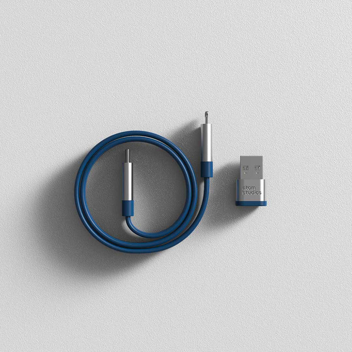 Ultra Fast Charge Lightning Cable MFi | Atom Studios#colour_nitrogen-blue