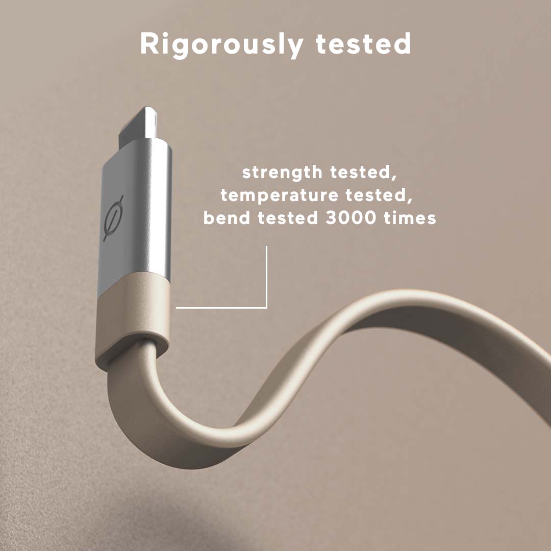 Ultra Fast Charge USB-C Cable with Weight | Atom Studios#colour_bromine-and-calcium