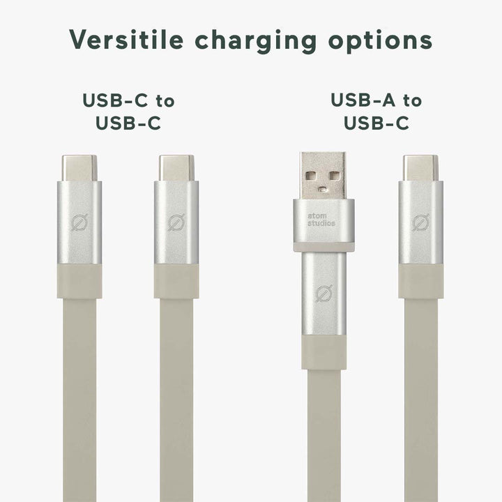 Ultra Fast Charge USB-C Cable with Weight | Atom Studios#color_bromine-calcium