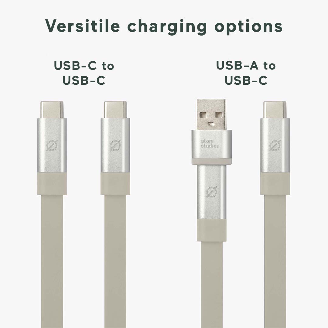 Ultra Fast Charge USB-C Cable with Weight | Atom Studios#color_bromine-calcium