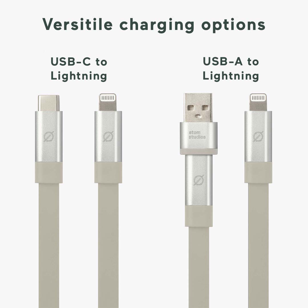 Ultra Fast Charge Lightning Cable with Weight | Atom Studios#color_bromine-calcium