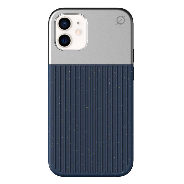 Eco Wood Fibre and Aluminium iPhone 12 Mini Case Eco Slim Protection Atom Studios#colour_nitrogen-blue