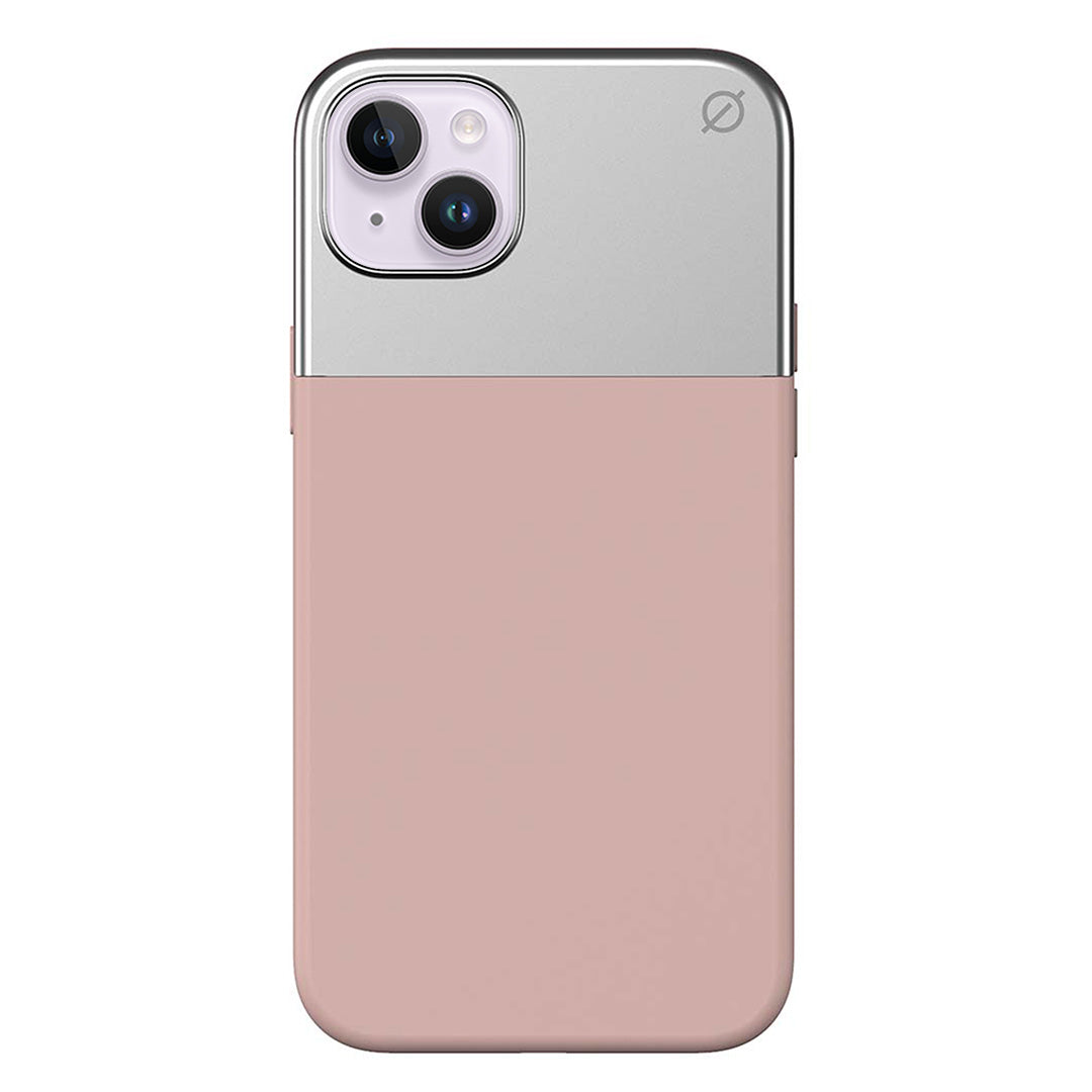 MagSafe Silicone Aluminium iPhone 14 Plus Case Eco Slim Protection Atom Studios#colour_pink-clay